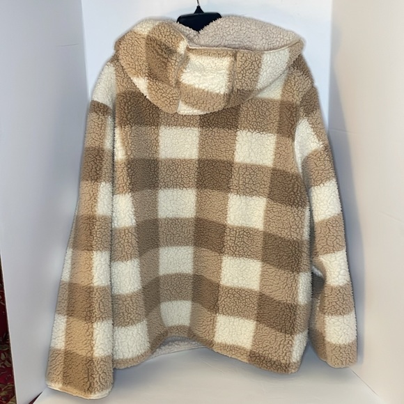 Love Tree Sherpa reversible teddy coat women’s size XL - Picture 2 of 13